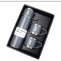 Kit Garrafa Térmica Vacuum Flask Set 500ml Com 3 Xícaras