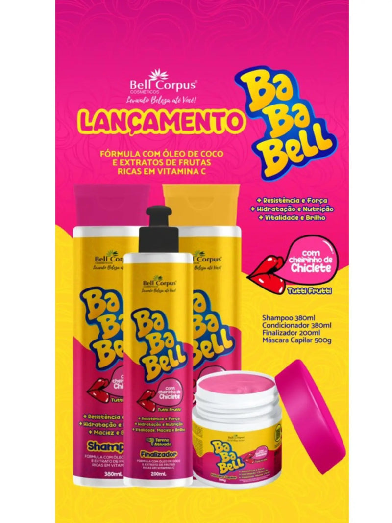 Kit Capilar Completo Bababell Bubbaloo - 4 itens - Bell Corpus