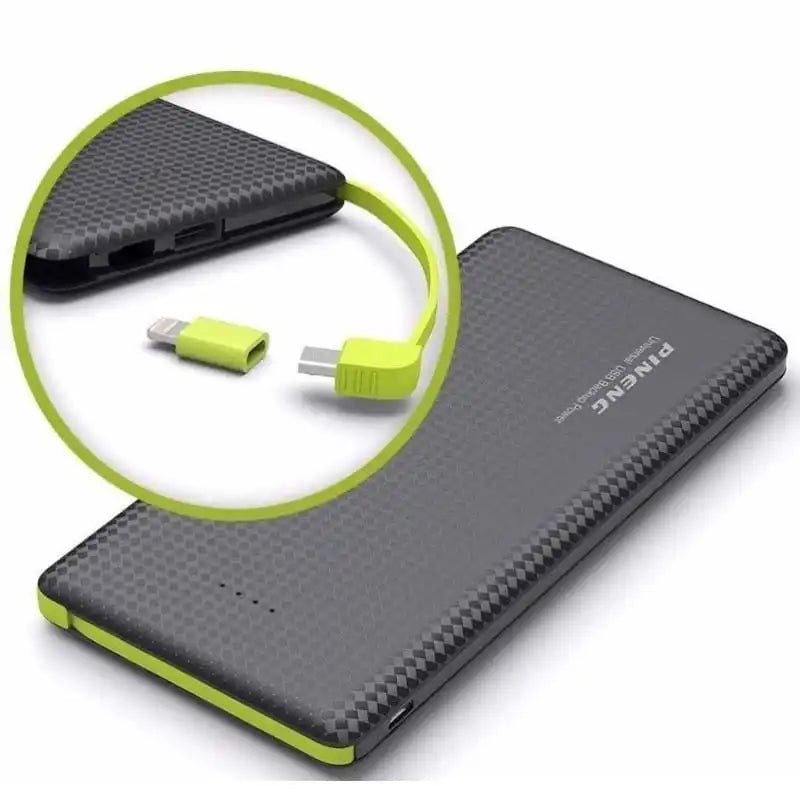 Carregador portátil de banco de energia para bateria Pineng portátil V8/Lightning 10000Mah