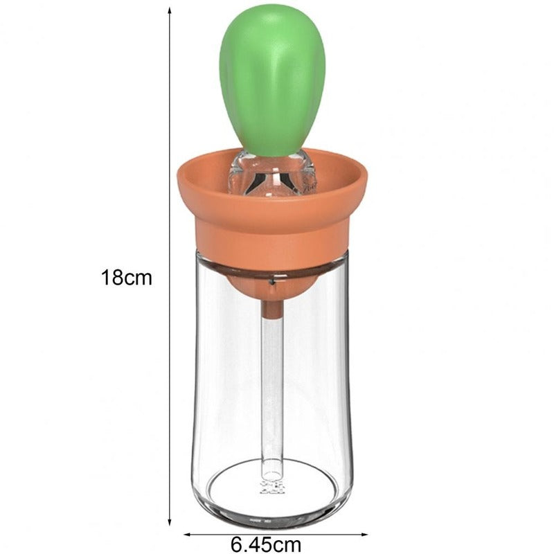 Cozinha Silicone Óleo Garrafa Molho Portátil Tempero Ferramenta Cozinhar Assar Churrasco Quantitativo Escova Dispensador Universal Acessórios