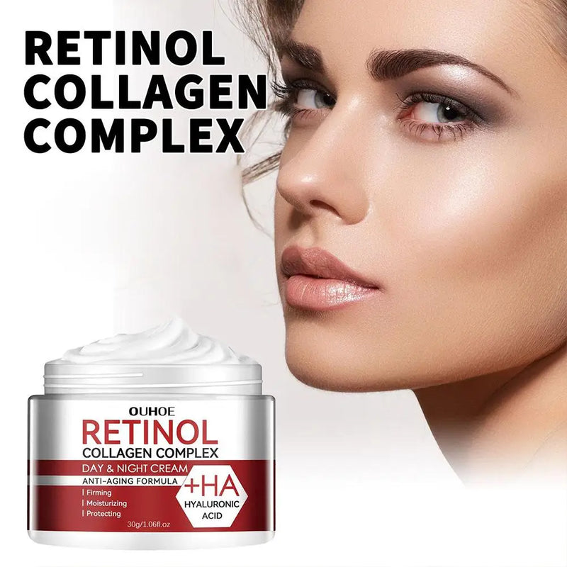 Creme Hidratante Facial Retinol Antirrugas Hidratante Diminui Poros Creme Retinol Atenua Linhas Finas Produtos de Cuidados com a Pele para Mulheres