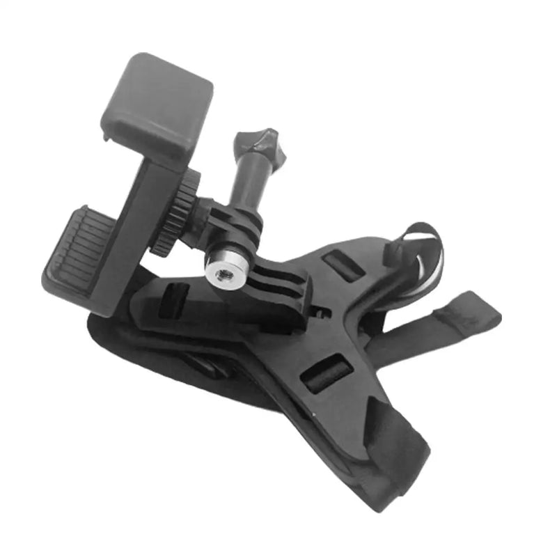 Suporte de montagem de cinta de queixo para capacete de motocicleta com clipe de telefone para câmera de ação GoPro Hero 11 10 9 Suporte de telefone celular de rosto inteiro