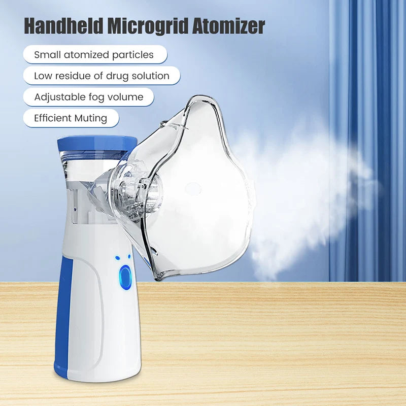 Nebulizador USB Medical Silent Mesh Inalador de Asma Portátil Atomizador para Crianças Adultos Cuidados de Saúde Mini Umidificador Portátil