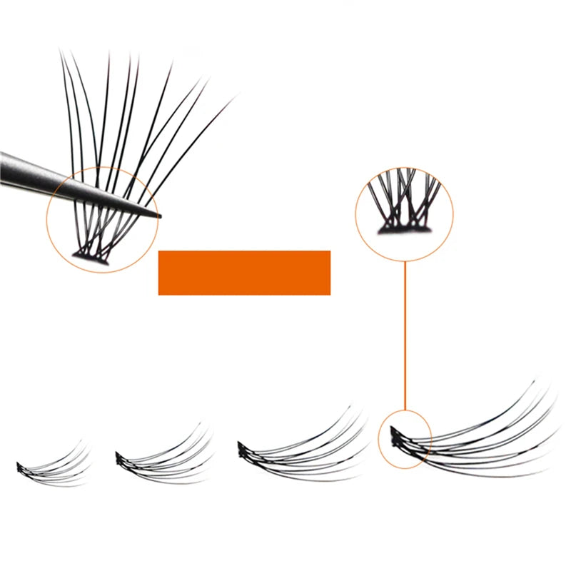 Extensão dos cílios 1 caixa/60 cachos de cílios de vison naturais 3D russos individuais extensão de cílios 10D cluster de cílios ferramenta de maquiagem cílios atacado