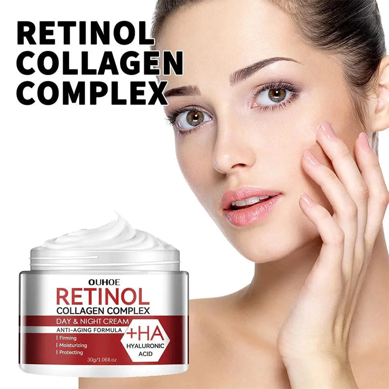 Creme Hidratante Facial Retinol Antirrugas Hidratante Diminui Poros Creme Retinol Atenua Linhas Finas Produtos de Cuidados com a Pele para Mulheres