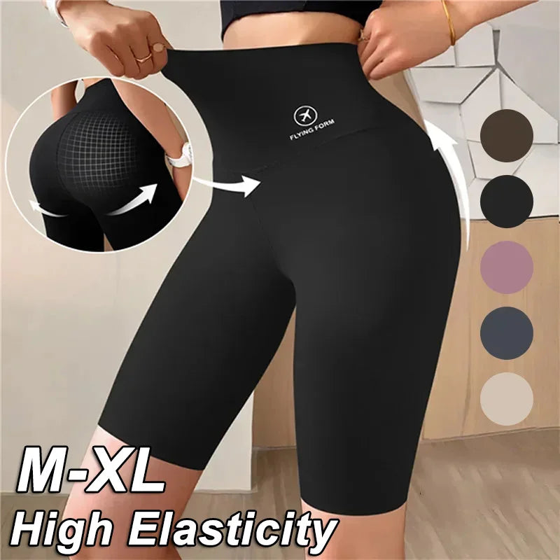 Shorts Femininos Shorts Esportivos Para Mulheres Novo Ciclismo Corrida Fitness Cintura Alta Push Up Shorts de Ginástica Leggings Roupas de Yoga