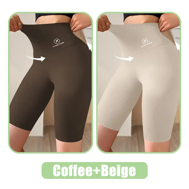 Shorts Femininos Shorts Esportivos Para Mulheres Novo Ciclismo Corrida Fitness Cintura Alta Push Up Shorts de Ginástica Leggings Roupas de Yoga