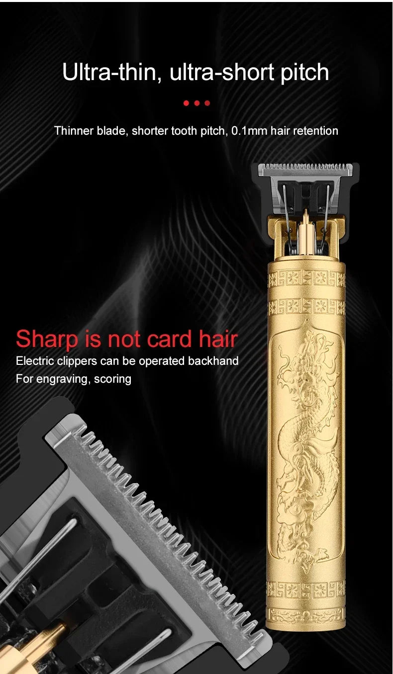 Máquina de cortar cabelo Barba Barbear Aparador de pelos corporais Máquina de cortar cabelo elétrica Barbeiro profissional Homens Aparador Barbeador