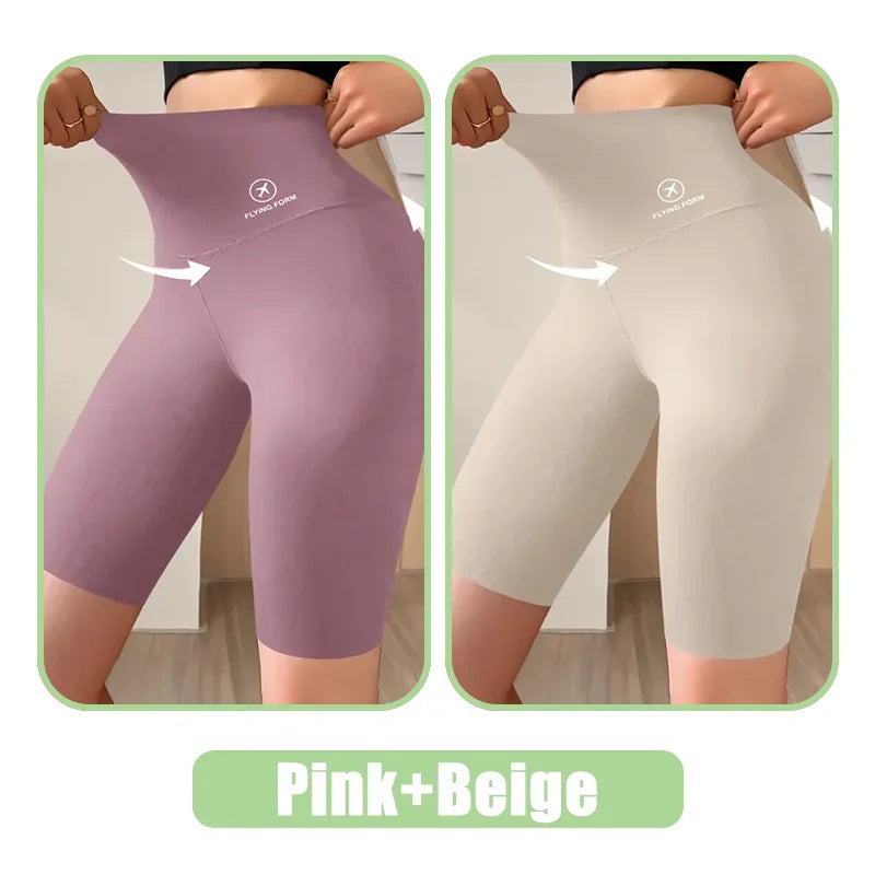 Shorts Femininos Shorts Esportivos Para Mulheres Novo Ciclismo Corrida Fitness Cintura Alta Push Up Shorts de Ginástica Leggings Roupas de Yoga