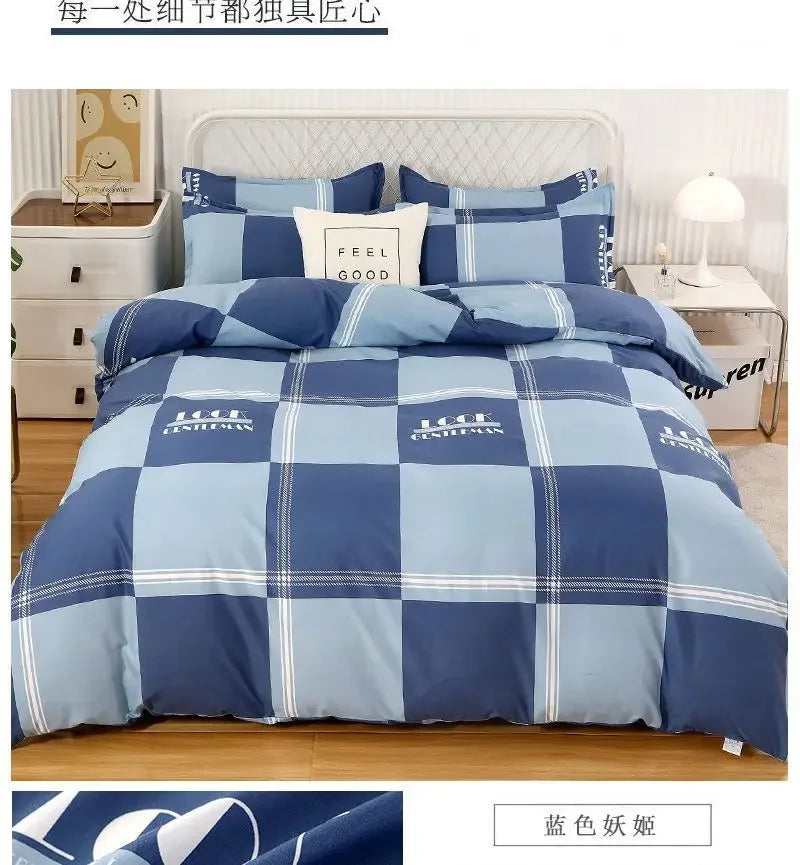 Conjunto de cama confortável para dormitório Full Sky Starlight para homens e mulheres, tamanho king size, 80 x 76 pol., 203 x 193 cm, colcha