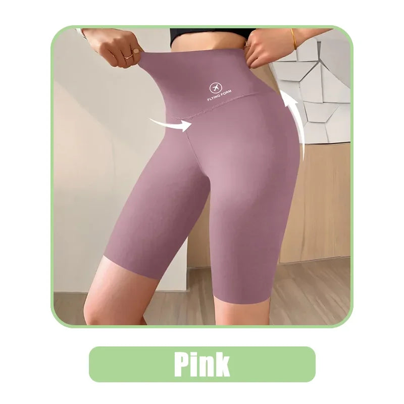 Shorts Femininos Shorts Esportivos Para Mulheres Novo Ciclismo Corrida Fitness Cintura Alta Push Up Shorts de Ginástica Leggings Roupas de Yoga