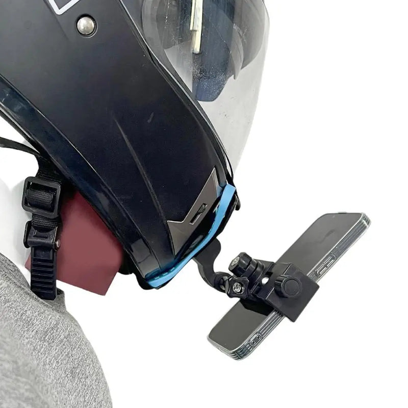 Suporte de montagem de cinta de queixo para capacete de motocicleta com clipe de telefone para câmera de ação GoPro Hero 11 10 9 Suporte de telefone celular de rosto inteiro