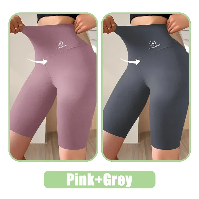 Shorts Femininos Shorts Esportivos Para Mulheres Novo Ciclismo Corrida Fitness Cintura Alta Push Up Shorts de Ginástica Leggings Roupas de Yoga