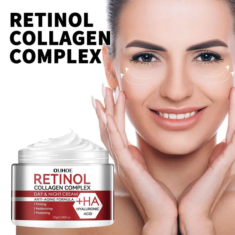 Creme Hidratante Facial Retinol Antirrugas Hidratante Diminui Poros Creme Retinol Atenua Linhas Finas Produtos de Cuidados com a Pele para Mulheres