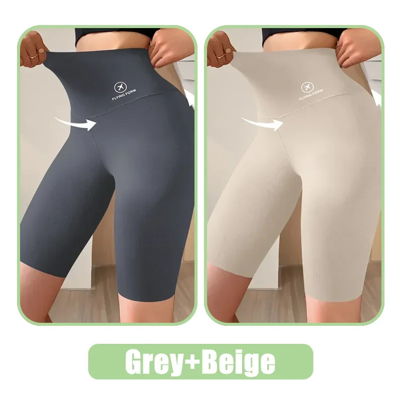 Shorts Femininos Shorts Esportivos Para Mulheres Novo Ciclismo Corrida Fitness Cintura Alta Push Up Shorts de Ginástica Leggings Roupas de Yoga