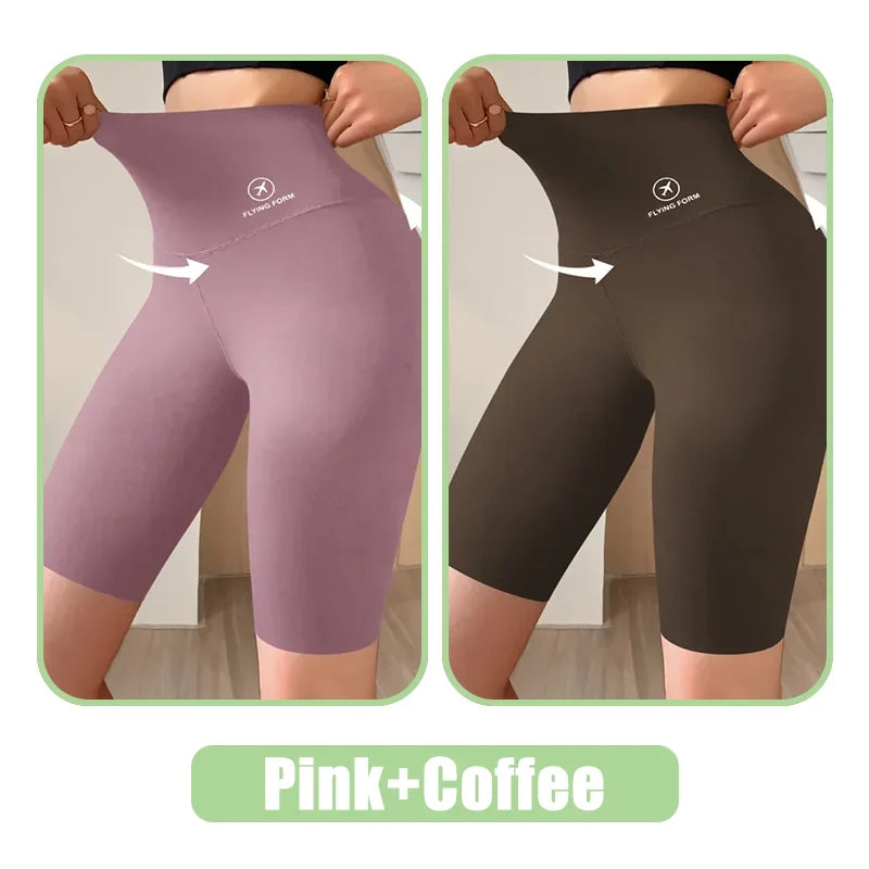 Shorts Femininos Shorts Esportivos Para Mulheres Novo Ciclismo Corrida Fitness Cintura Alta Push Up Shorts de Ginástica Leggings Roupas de Yoga