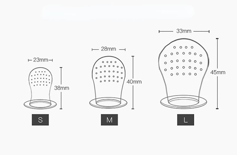 Alimentador de frutas de silicone de grau alimentício para bebês, chupeta, moinhos de comida para bebês com tampa, extrator de suco fresco, alimentador de frutas e vegetais