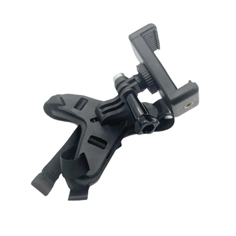 Suporte de montagem de cinta de queixo para capacete de motocicleta com clipe de telefone para câmera de ação GoPro Hero 11 10 9 Suporte de telefone celular de rosto inteiro