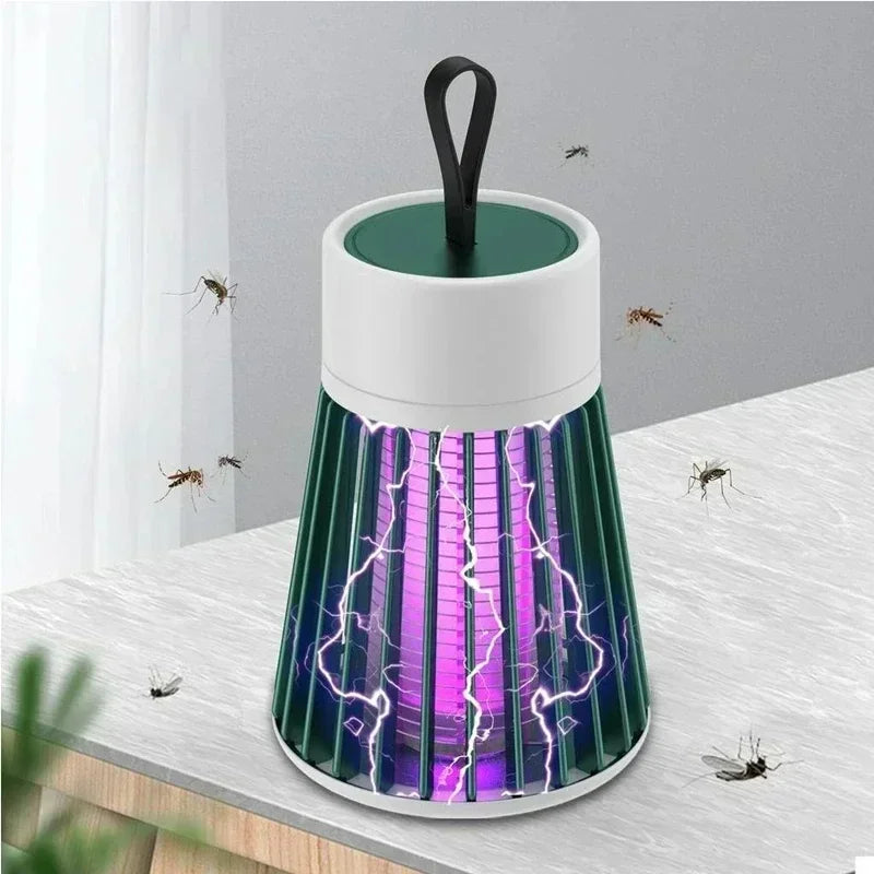 Nova lâmpada mosquiteira elétrica, lâmpada mosquiteira para acampamento ao ar livre, coletor de mosquitos, três em um