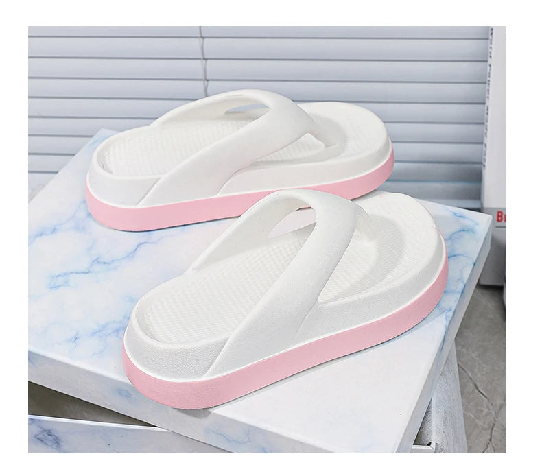 Woman flip flops Popular Design Shoes 2024 trend Casual Platform Sandals non-slip Outdoor slippers Unique features Flat sandals