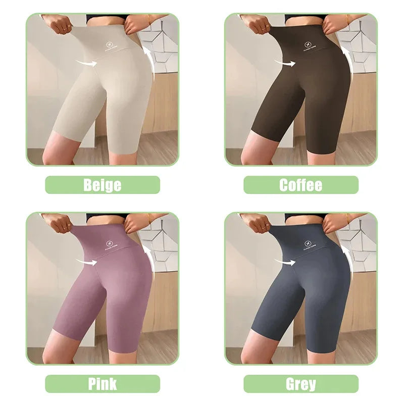 Shorts Femininos Shorts Esportivos Para Mulheres Novo Ciclismo Corrida Fitness Cintura Alta Push Up Shorts de Ginástica Leggings Roupas de Yoga