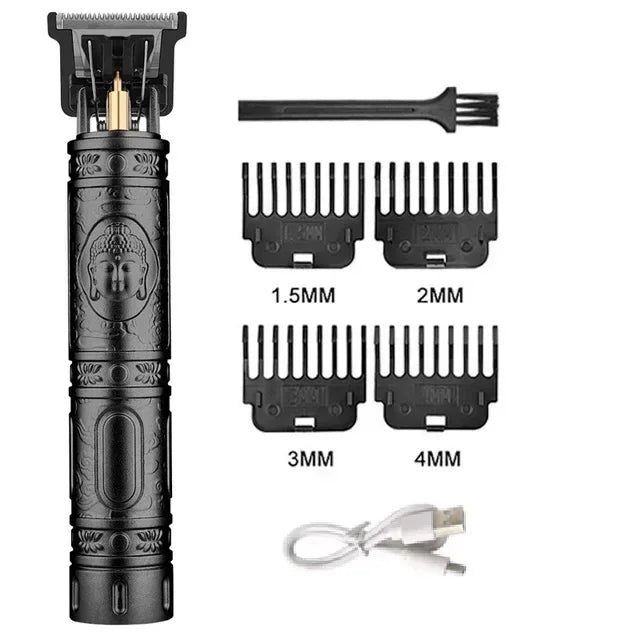 Máquina de cortar cabelo Barba Barbear Aparador de pelos corporais Máquina de cortar cabelo elétrica Barbeiro profissional Homens Aparador Barbeador